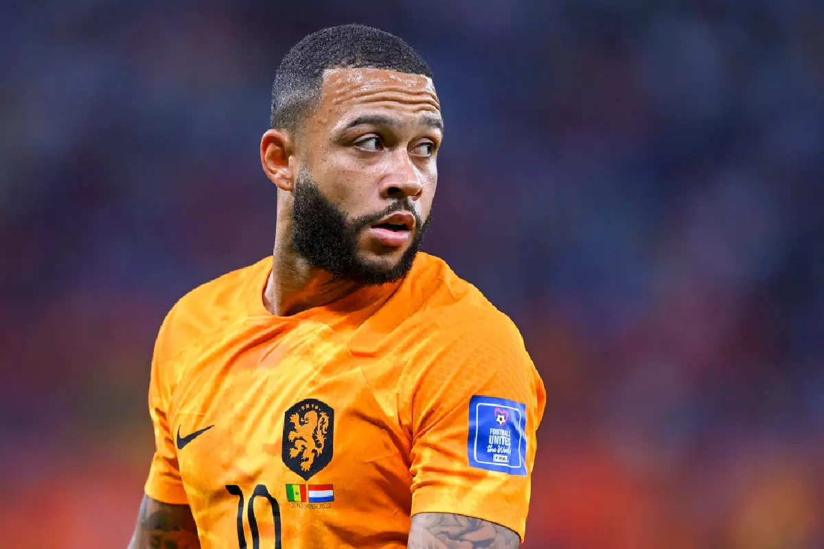 Memphis Depay against Senegal World Cup Nov 22