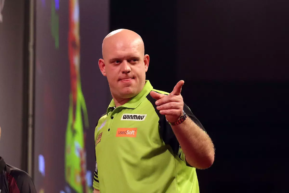 Michael van Gerwen at the PDC Darts World Championship