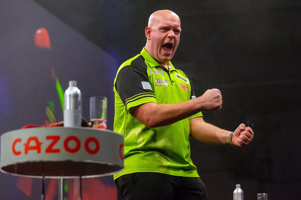 Michael van Gerwen is targeting a third consecutive nightly victory in the Cazoo Premier League