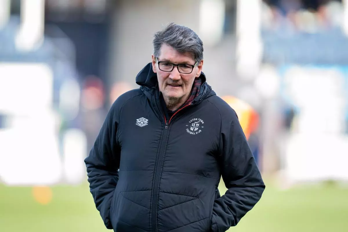 Mick Harford Luton Town in Luton February 2023