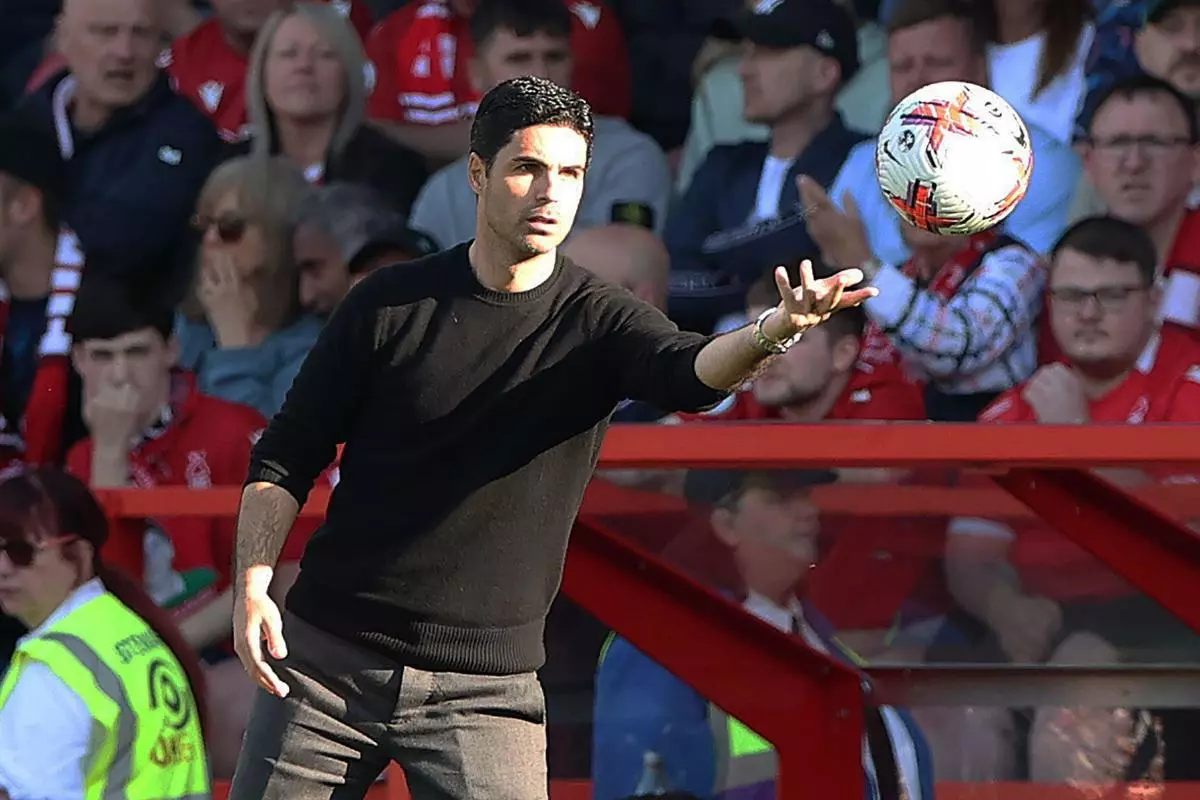 Mikel Arteta of Arsenal 20 May 2023