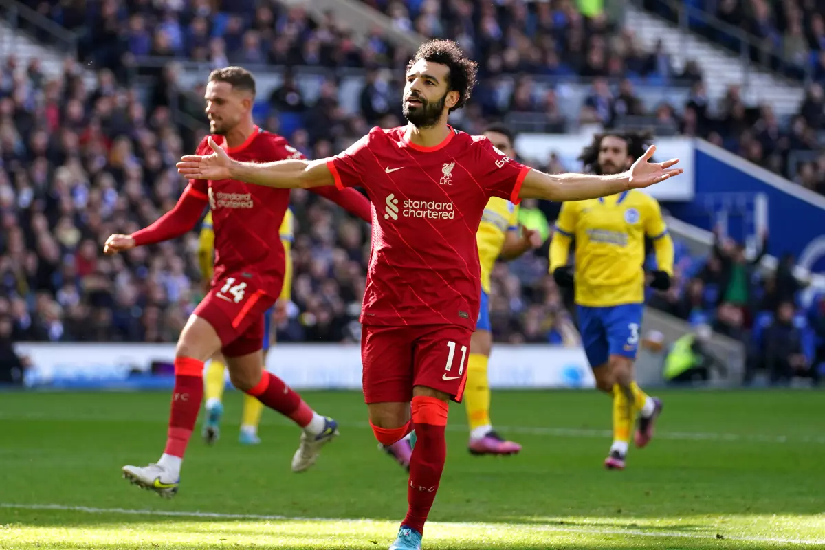 Mohamed Salah's penalty vs Brighton was Liverpool's 2000th Premier League goal