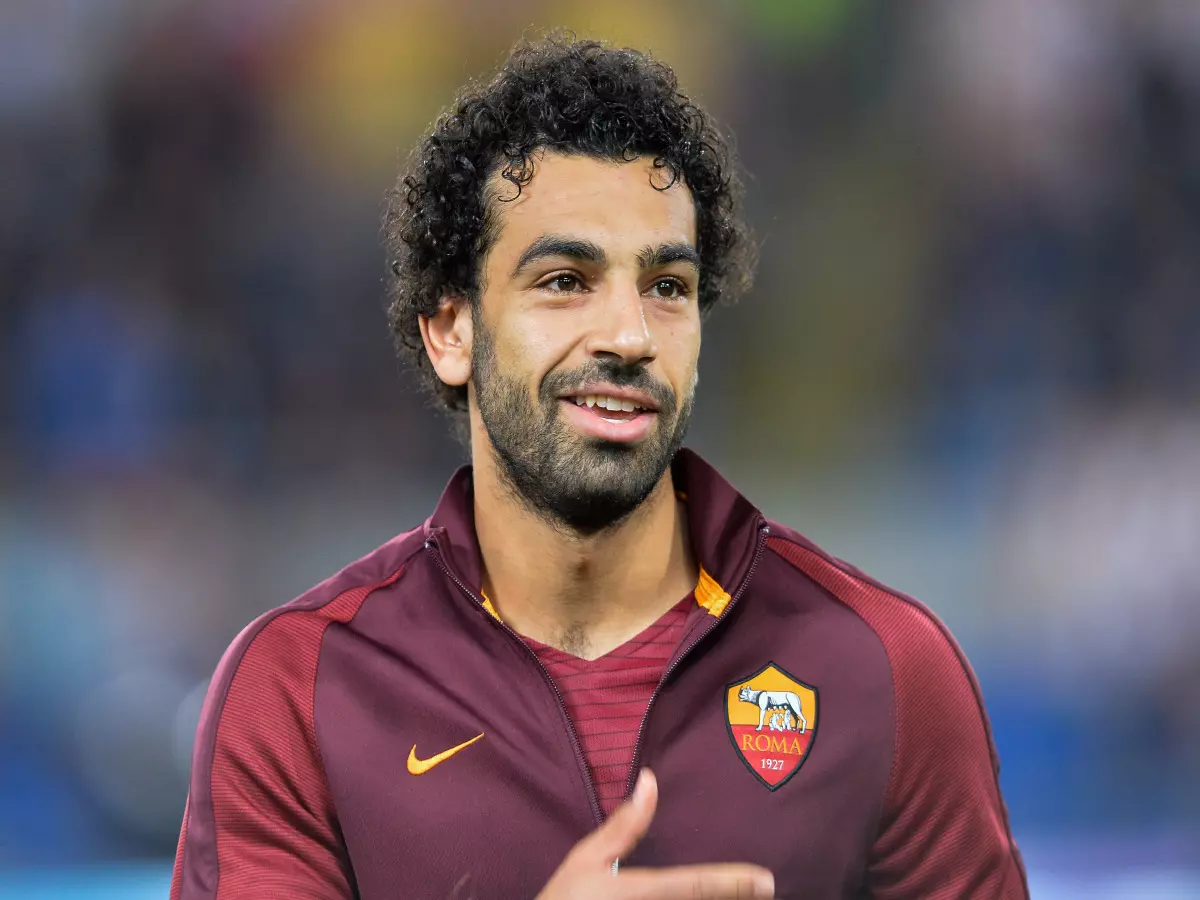 Mohamed Salah during the Italian Serie A football match between A.S. Roma and F.C. Bologna at the Olympic Stadium in Rome