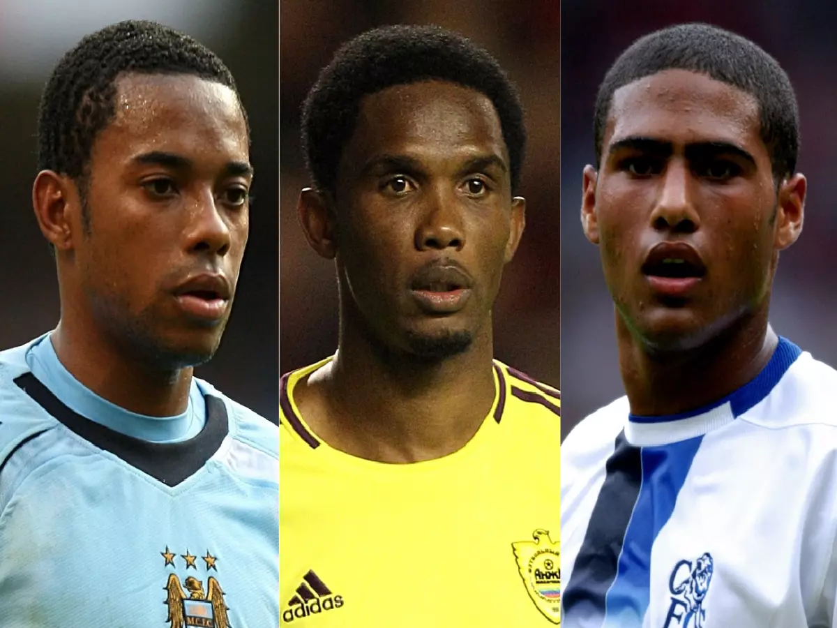Robinho, Samuel Eto'o and Glen Johnson
