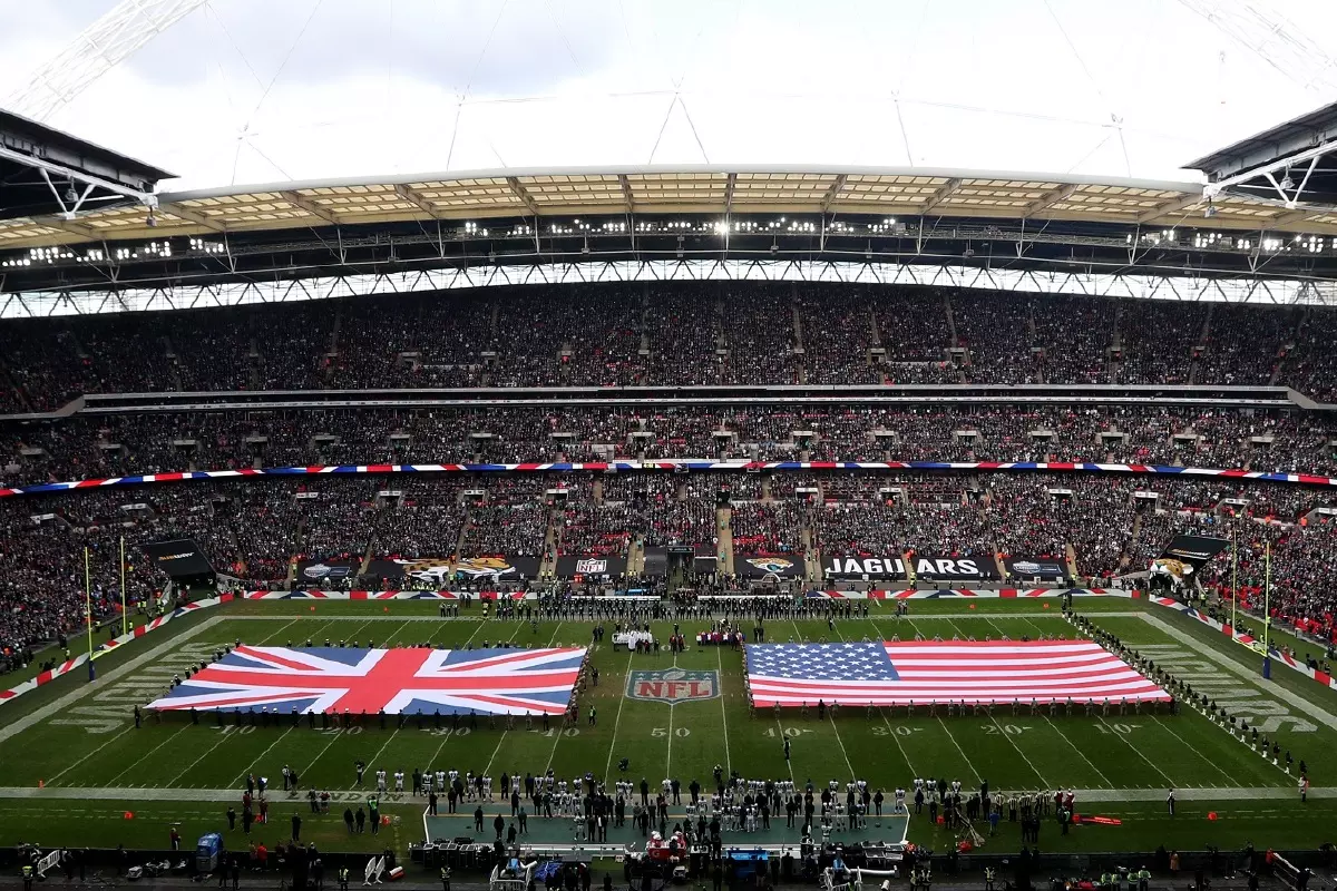 The NFL taking place at Wembley