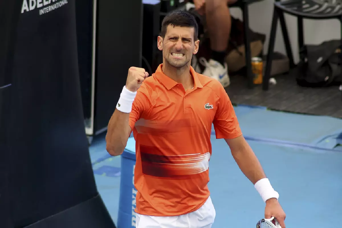 Novak Djokovic at the Adelaide International - Jan 2023