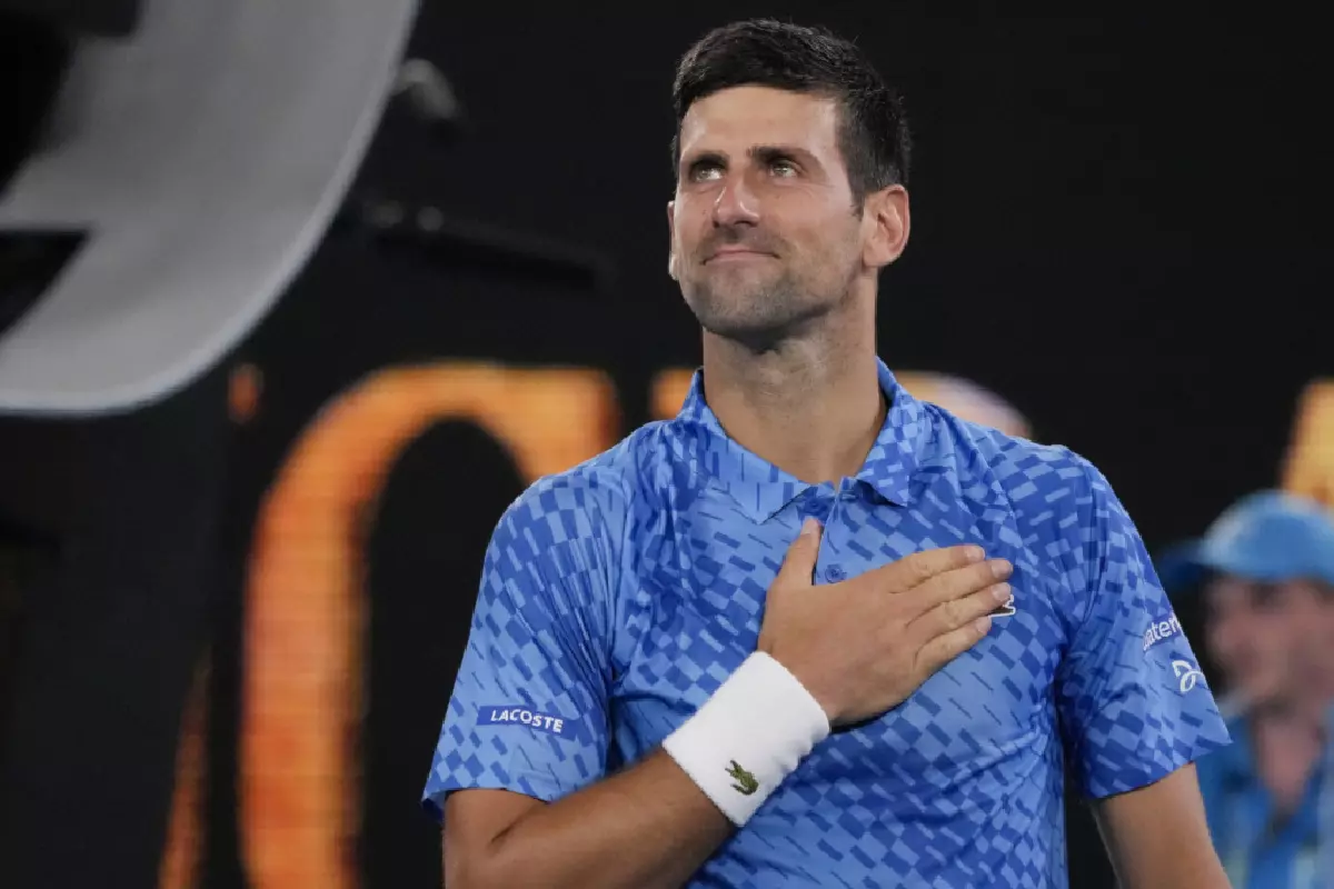 Novak Djokovic at the Australian Open - Jan 2023