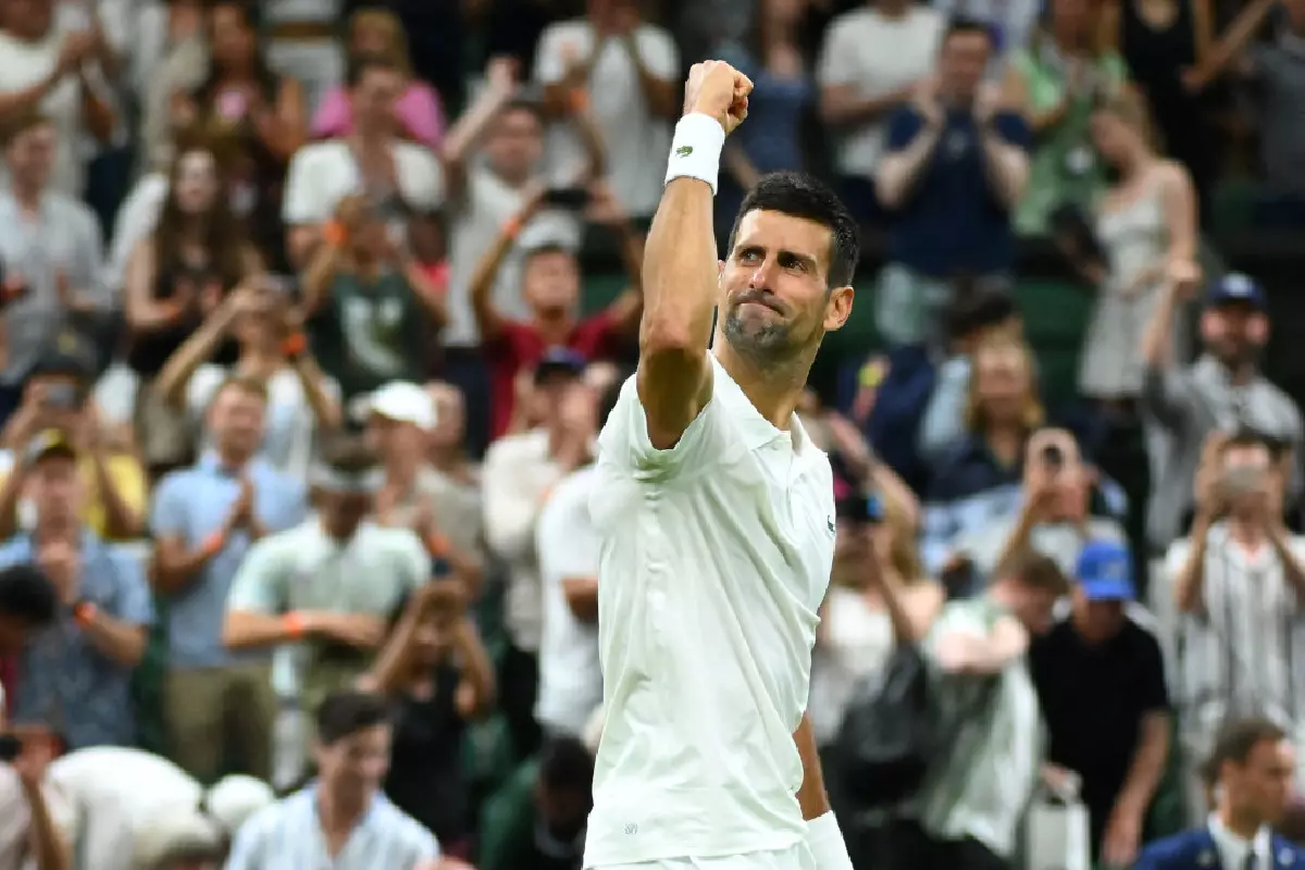 Novak Djokovic at Wimbledon - Jul 2023