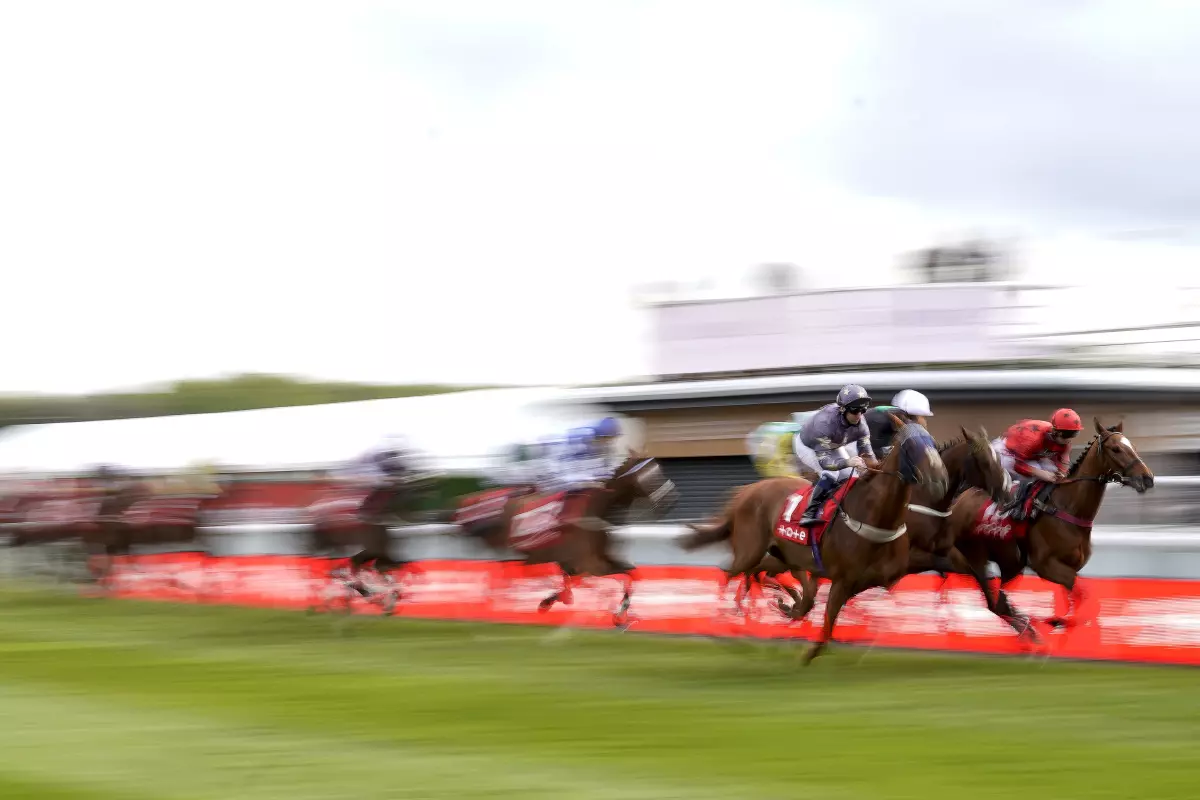 Action at Chester racecourse