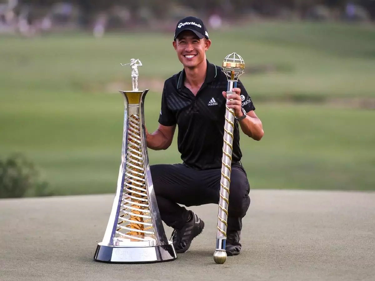 Collin Morikawa winning the 2021 Race to Dubai World Rankings