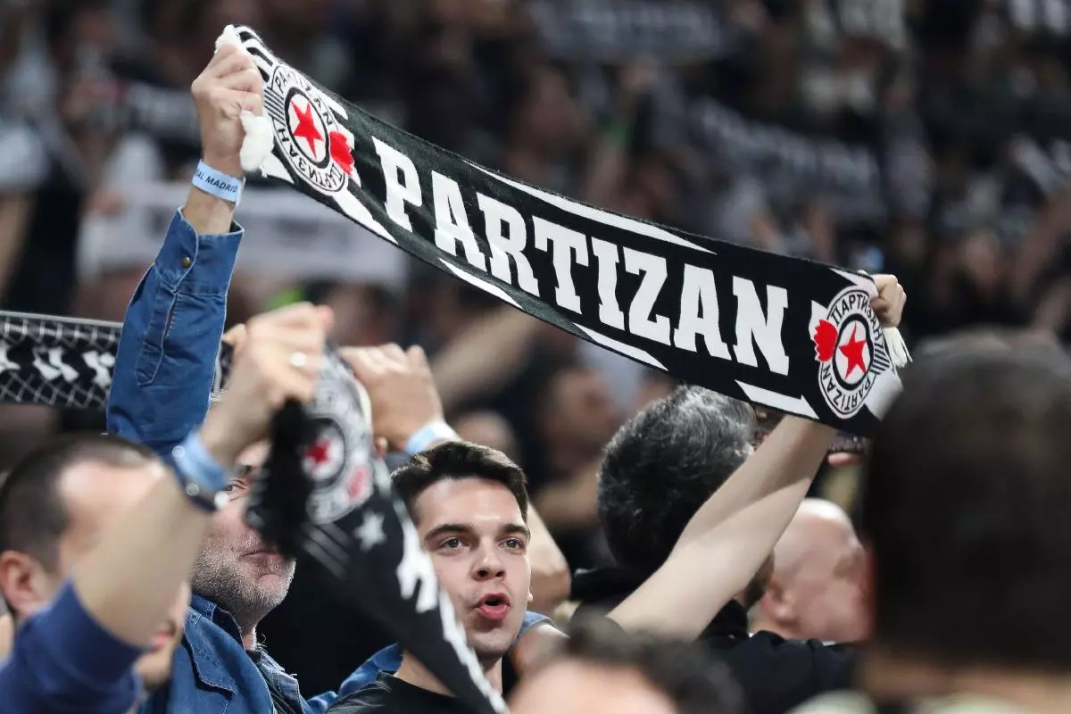 The fans of Partizan Mozzart Bet Belgrade