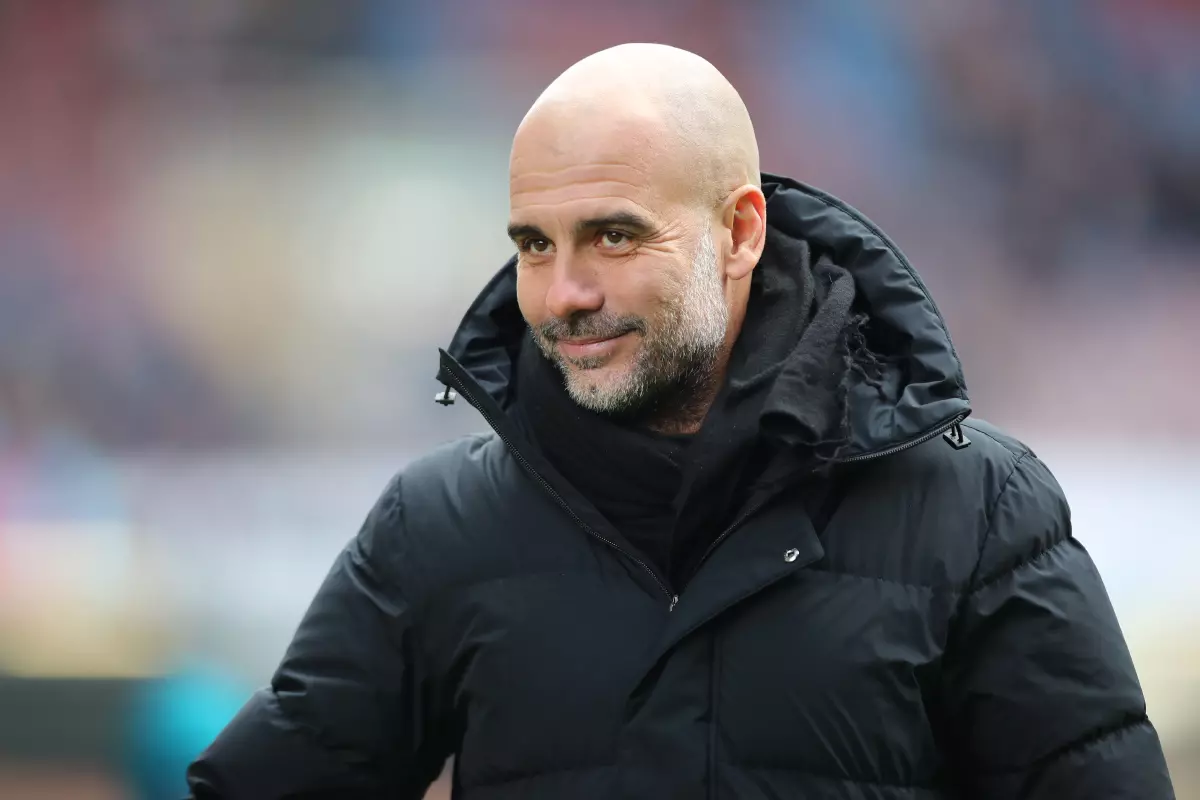 Pep Guardiola joked about his bizarre tactics in the Champions League