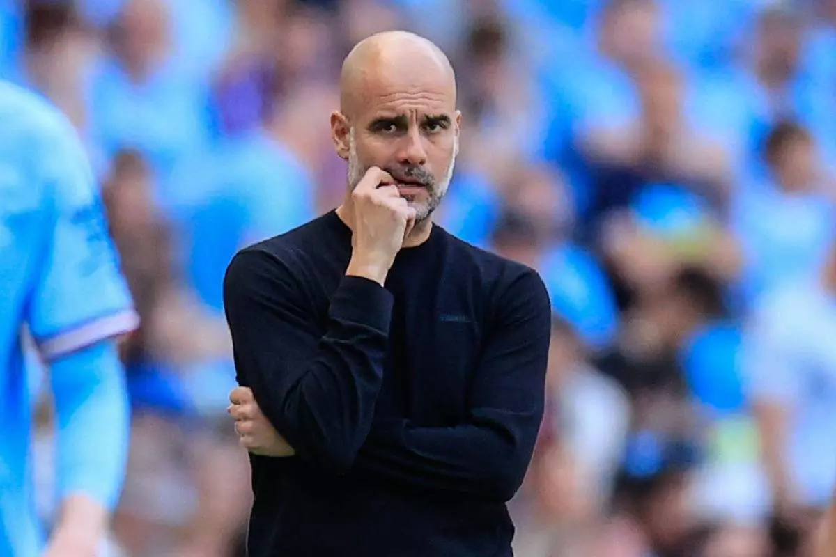 Pep Guardiola of Manchester City 21 May 2023