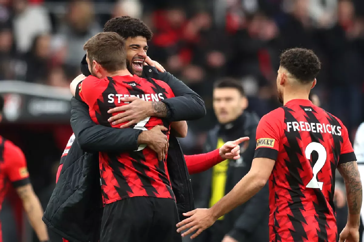 Philip Billing scores against Liverpool Match 2023