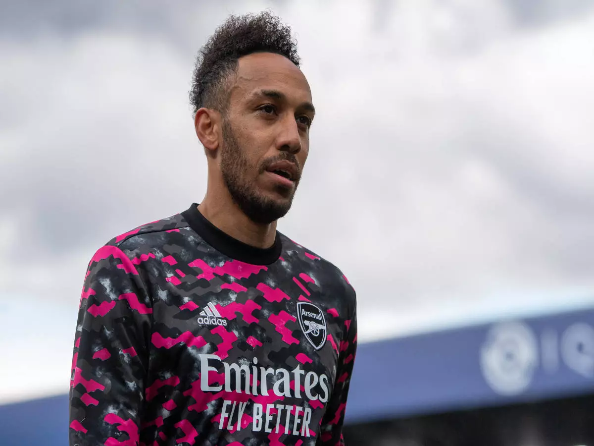 Pierre-Emerick Aubameyang of Arsenal during the Premier League match between Crystal Palace and Arsenal at Selhurst Park on May 19, 2021
