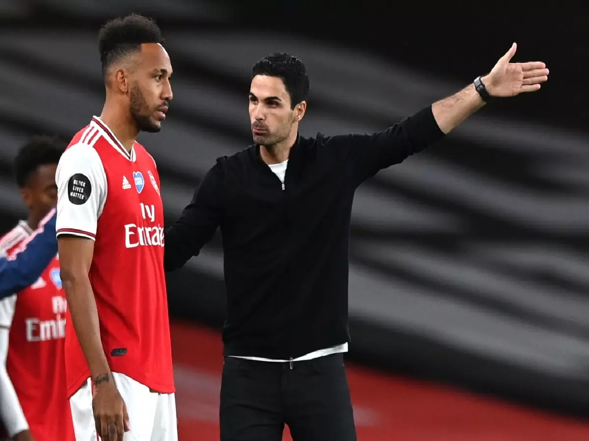 Pierre-Emerick Aubameyang Mikel Arteta Jul20