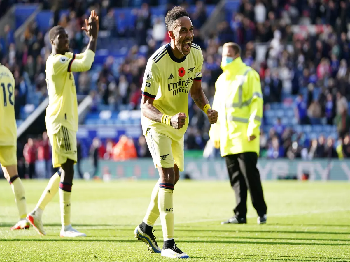 Pierre-Emerick Aubameyang, Arsenal vs Leicester