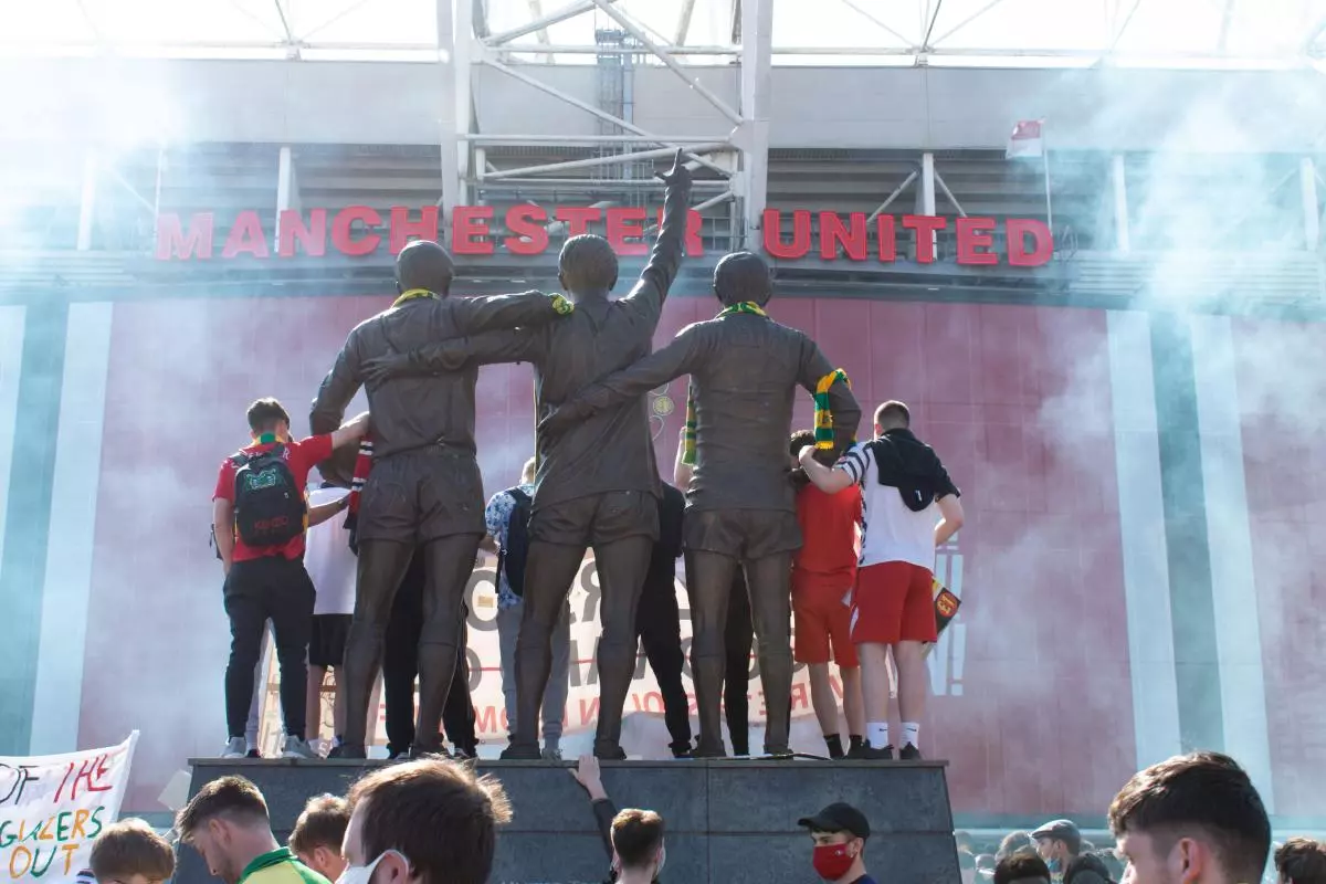 Protest against Glazers at Old Trafford