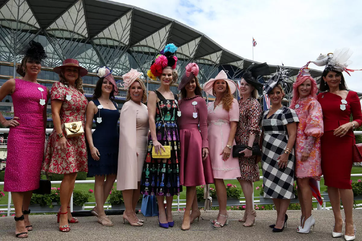 Racegoers at Royal Ascot