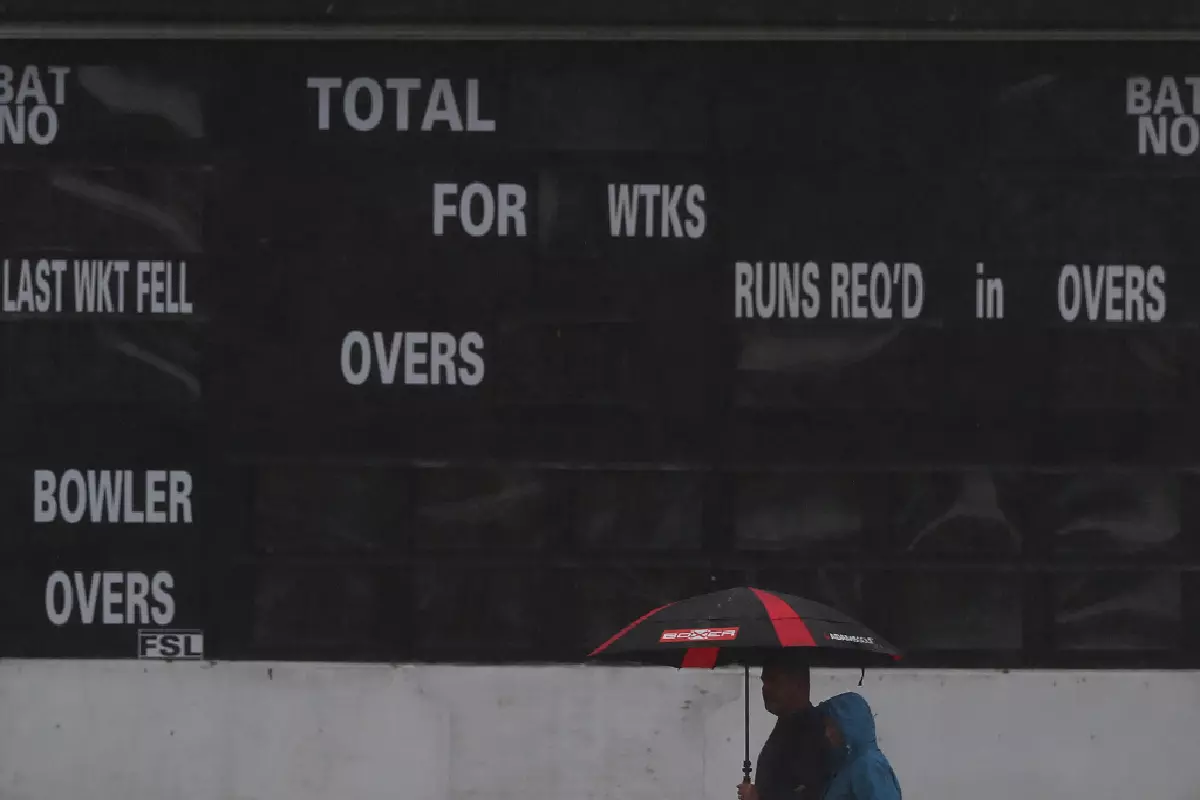 Rain stops play cricket