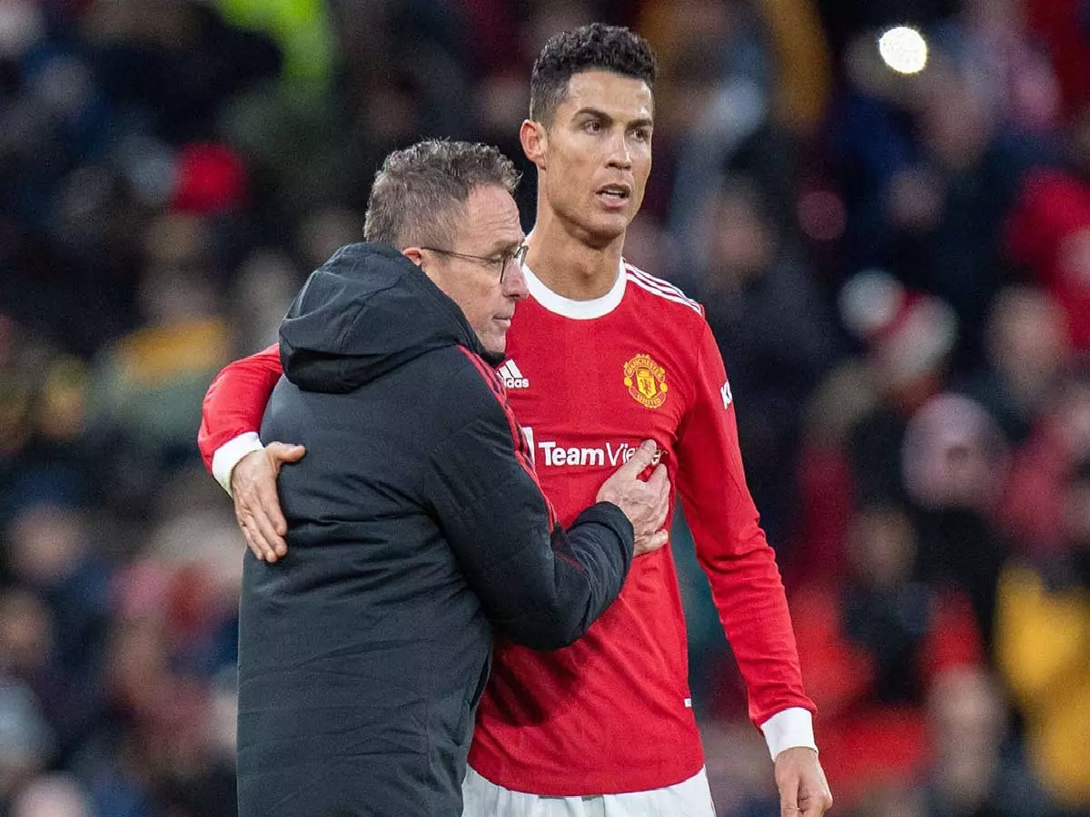 Ralf Rangnick and Cristiano Ronaldo