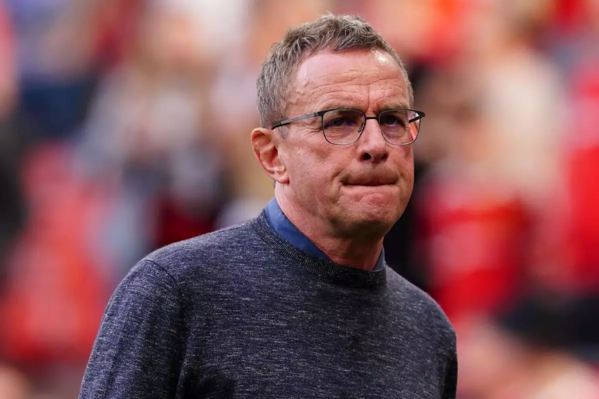 Manchester United manager Ralf Rangnick