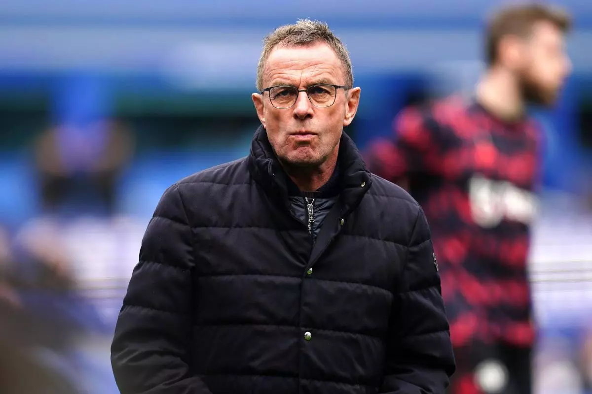 Manchester United manager Ralf Rangnick