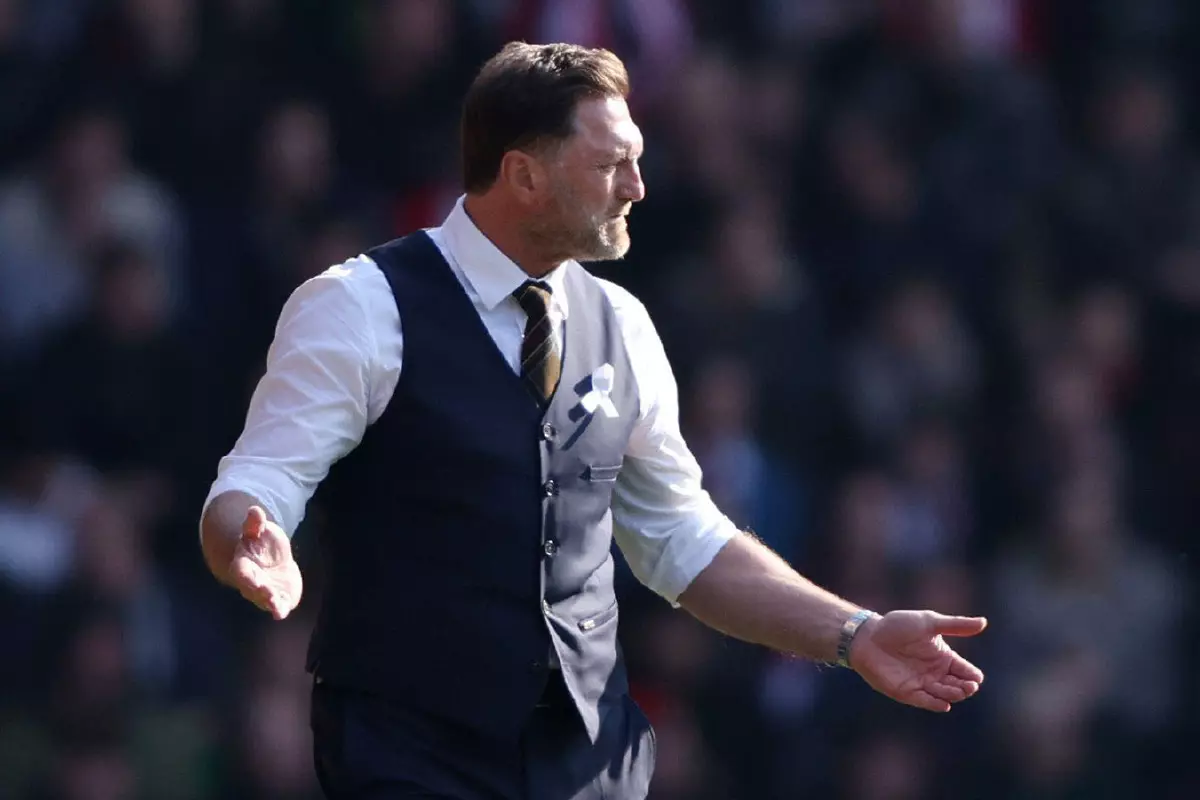 Ralph Hasenhüttl prowls touchline for Southampton