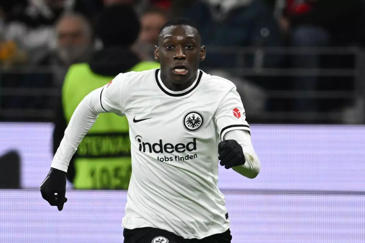 Randal Kolo Muani of Eintracht Frankfurt 18 Feb 2023