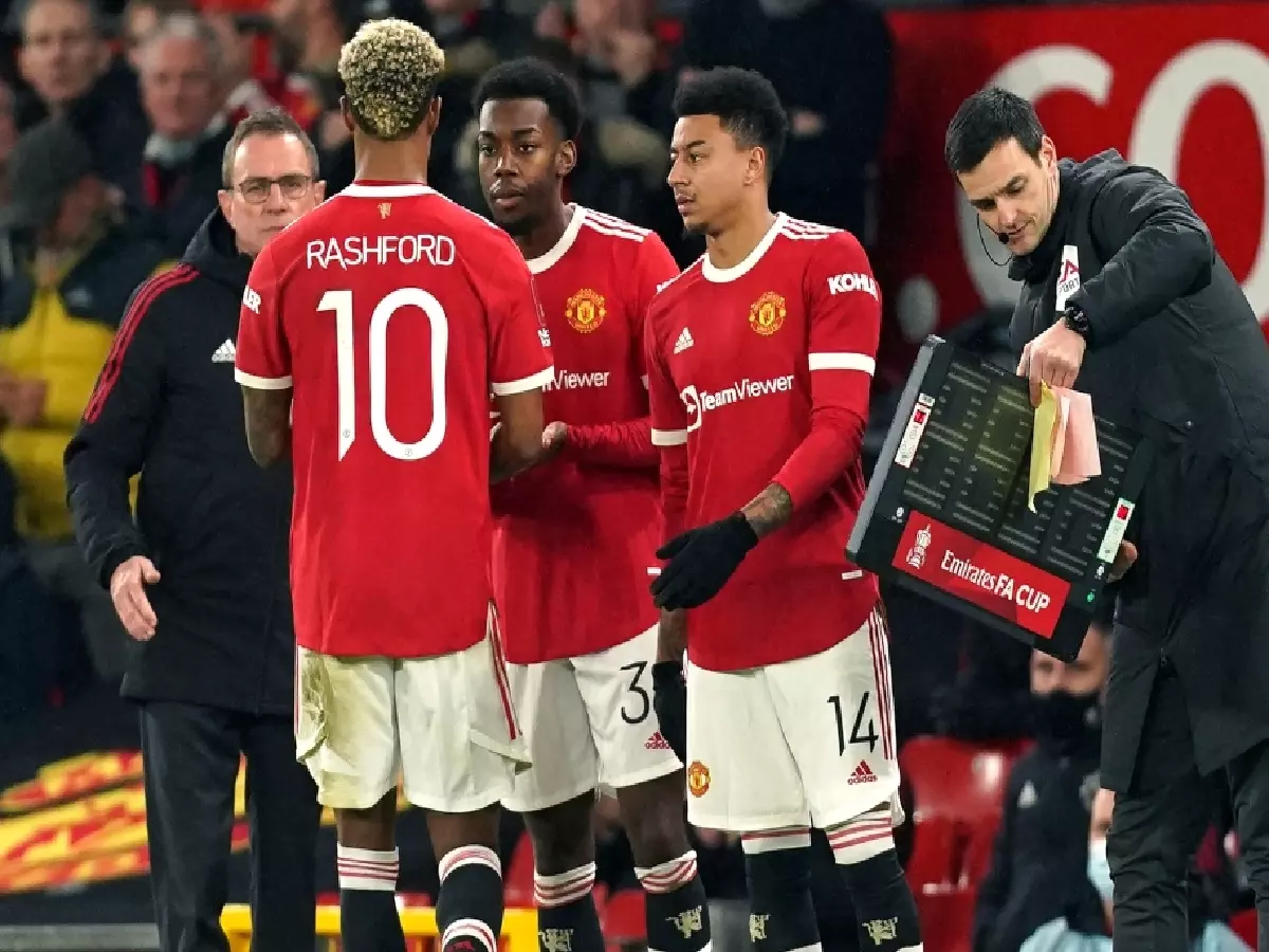 Rashford replaced Man Utd Villa Jan22