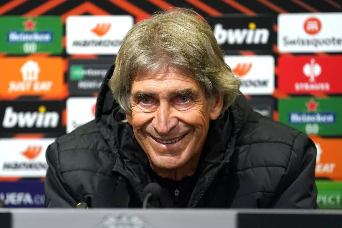 Real Betis manager Manuel Pellegrini