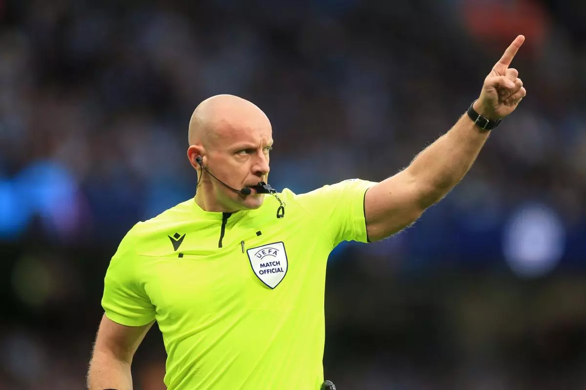 Referee Szymon Marciniak during the UEFA Champions League Semi Final - May 2023