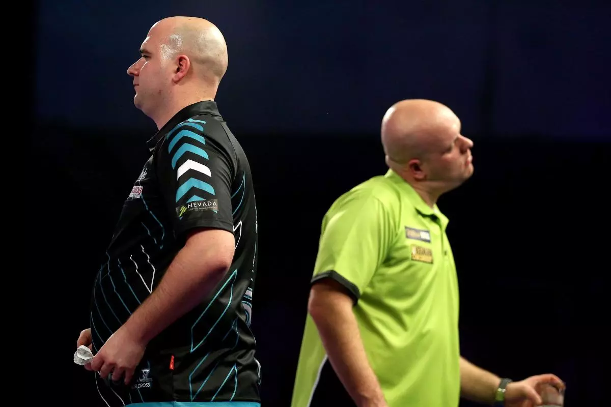 Rob Cross and Michael van Gerwen will meet in the German Darts Grand Prix