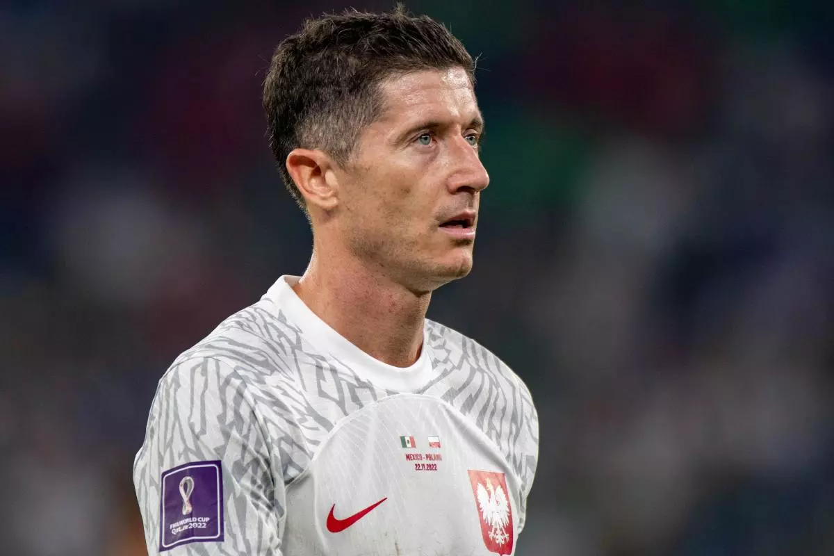 Robert Lewandowski of Poland