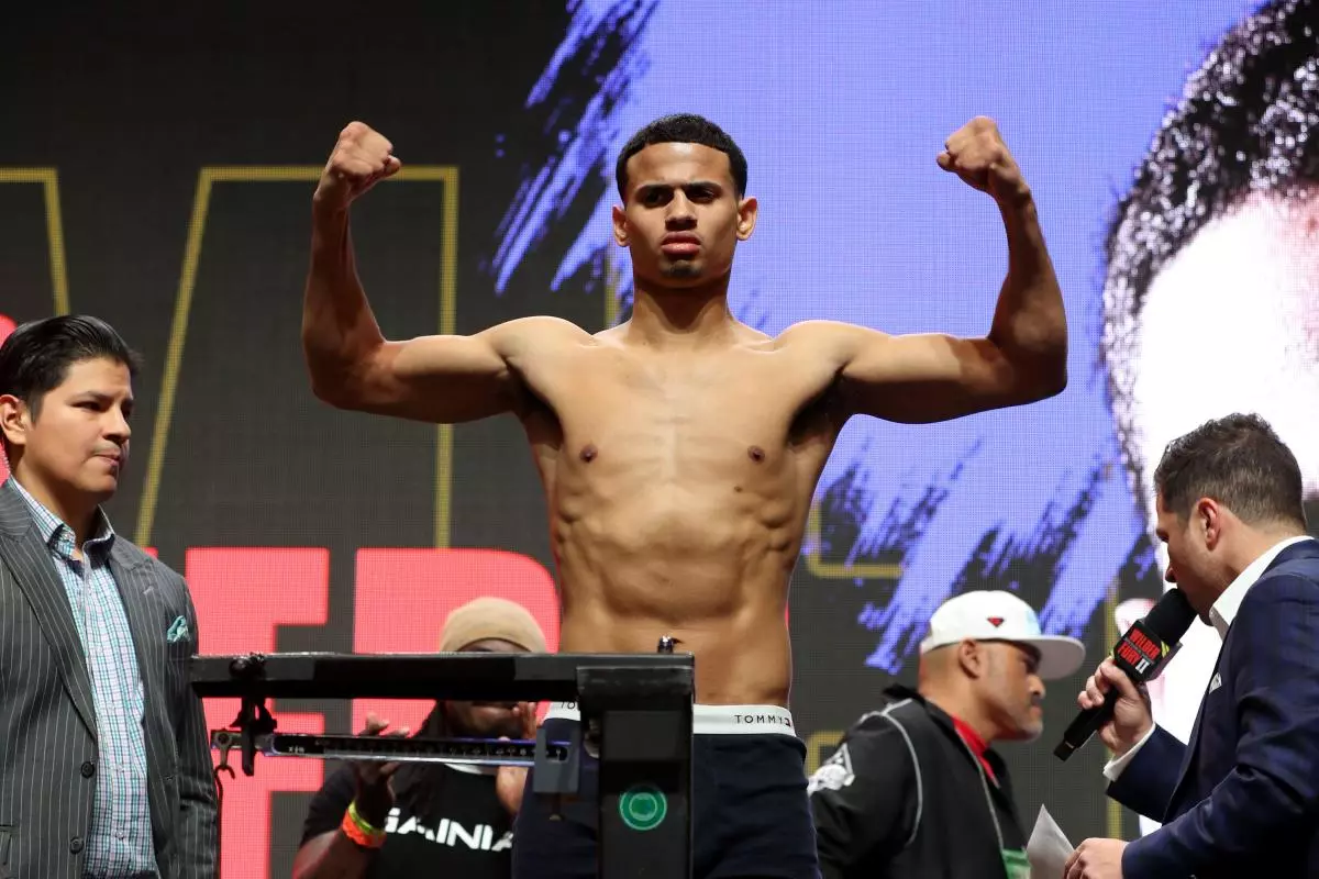 Rolando Romero during the weigh in at the MGM Grand Garden Arena - Feb 2020