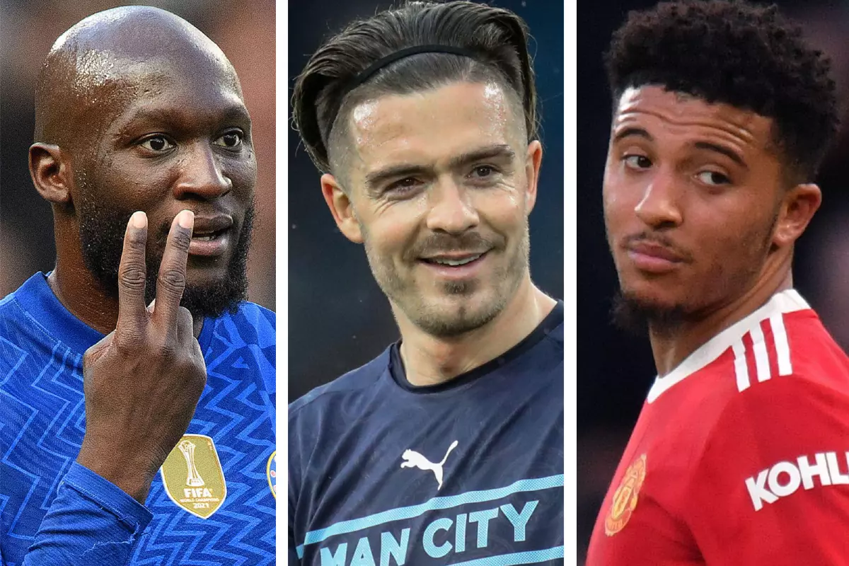 Romelu Lukaku, Jack Grealish, Jadon Sancho