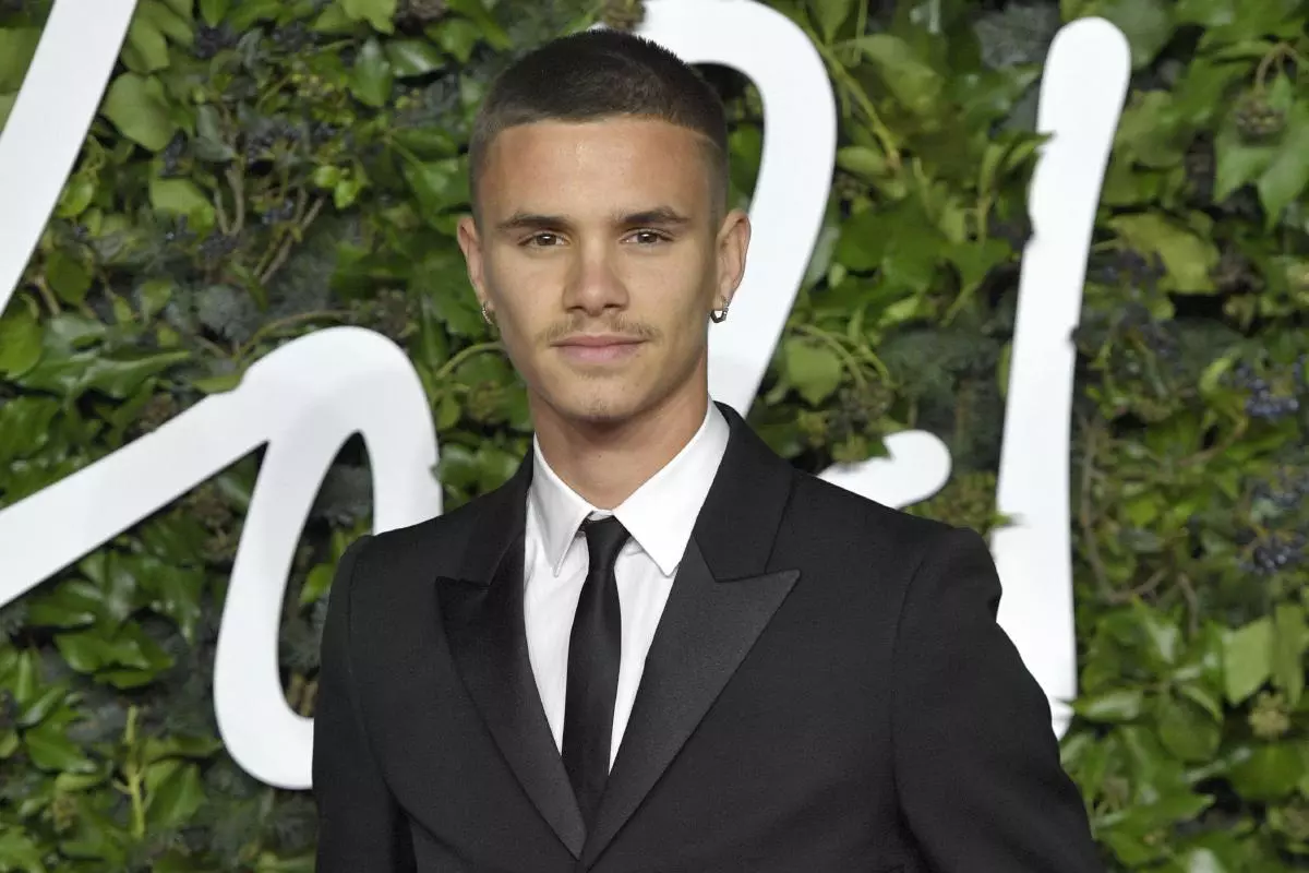 Romeo Beckham attending The Fashion Awards 2021