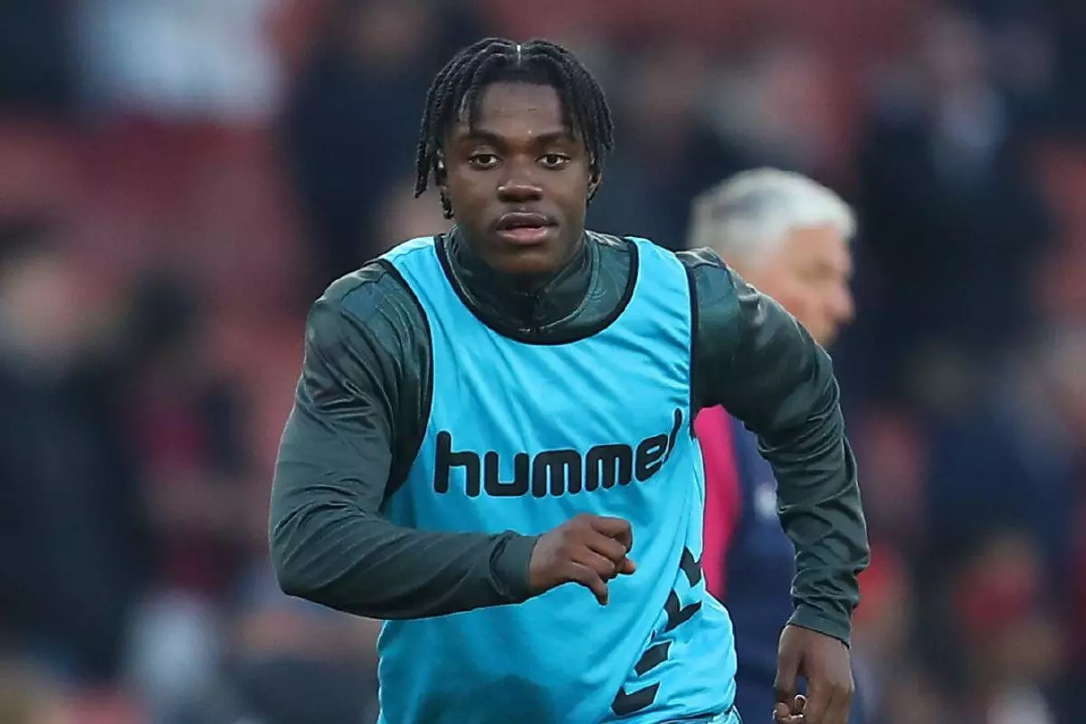 Romeo Lavia of Southampton 21 Apr 2023