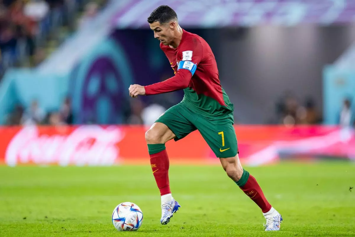 Portugal's Ronaldo in action at 2022 World Cup