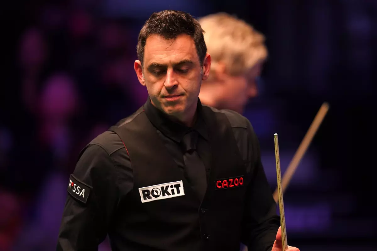 Ronnie O'Sullivan during his match against Neil Robertson on day five of the 2022 Cazoo Masters at Alexandra Palace, London.