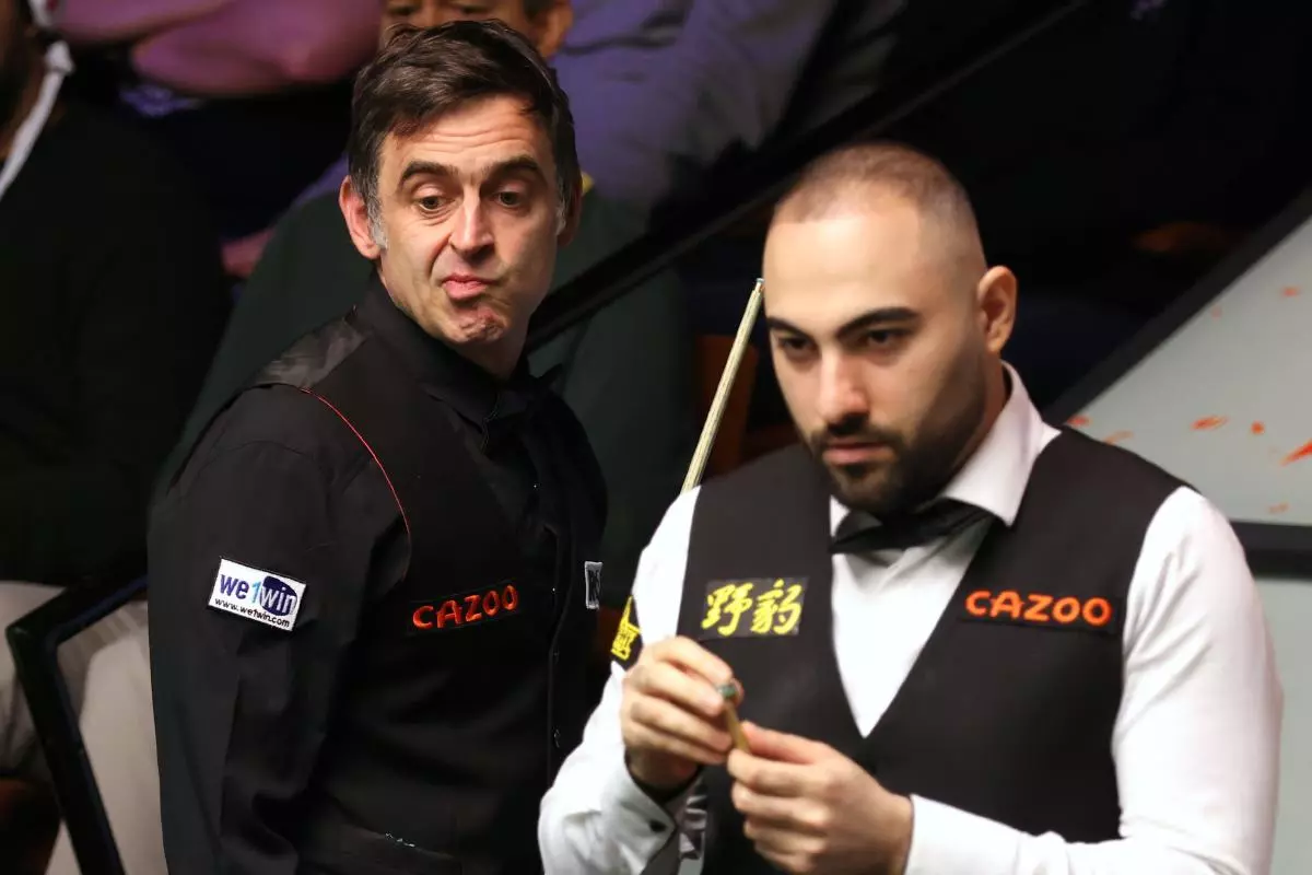 Ronnie O’Sullivan and Hossein Vafaei