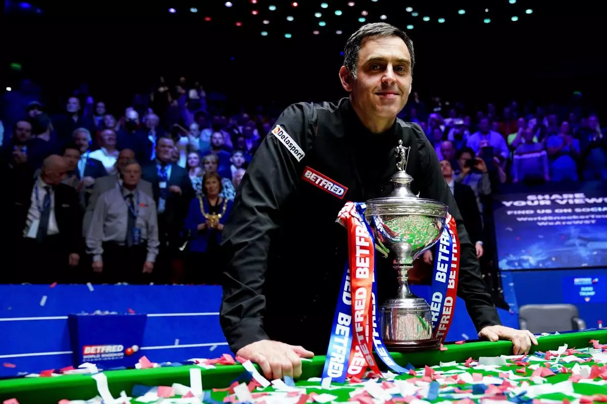 Ronnie O'Sullivan with seventh world title