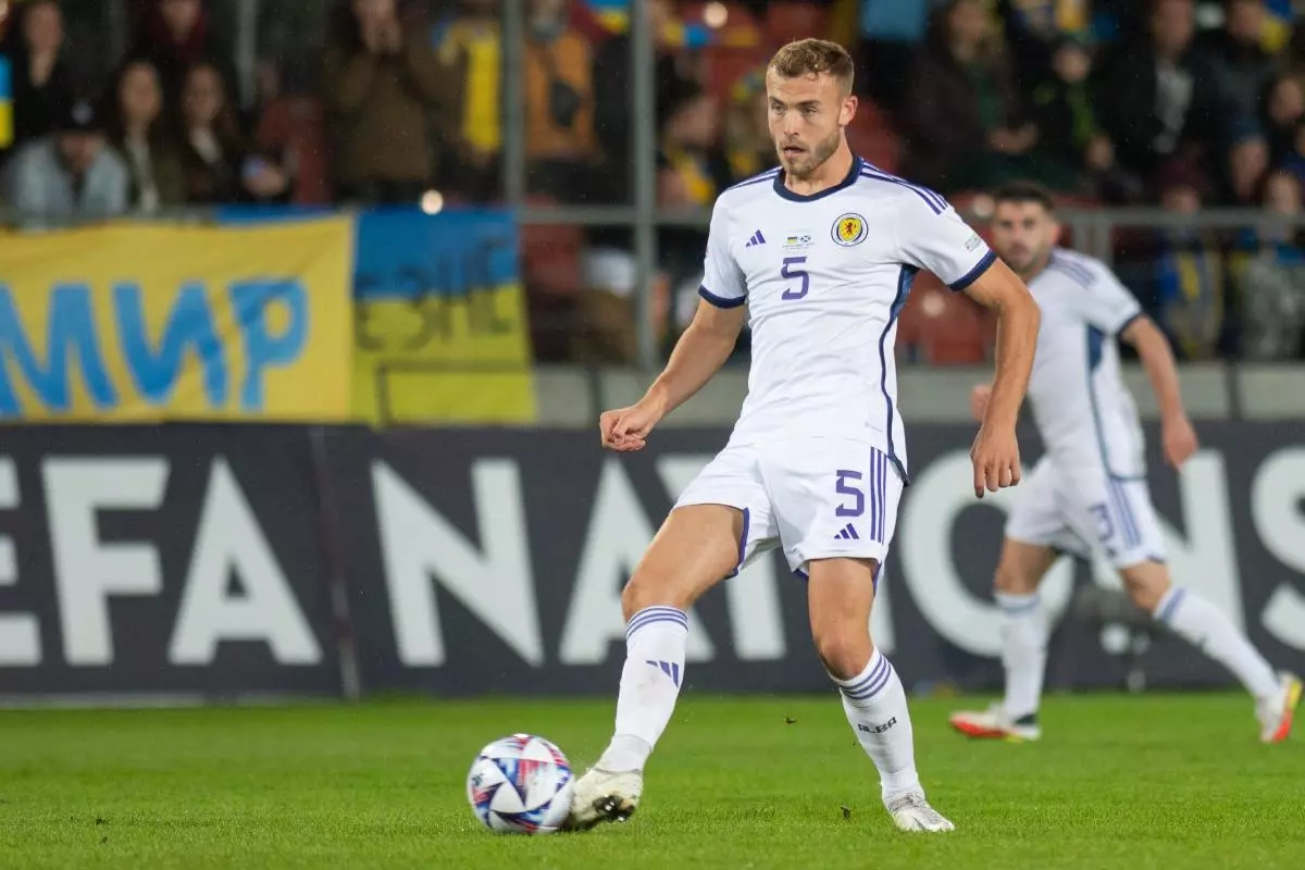 Ryan Porteous in action for Scotland