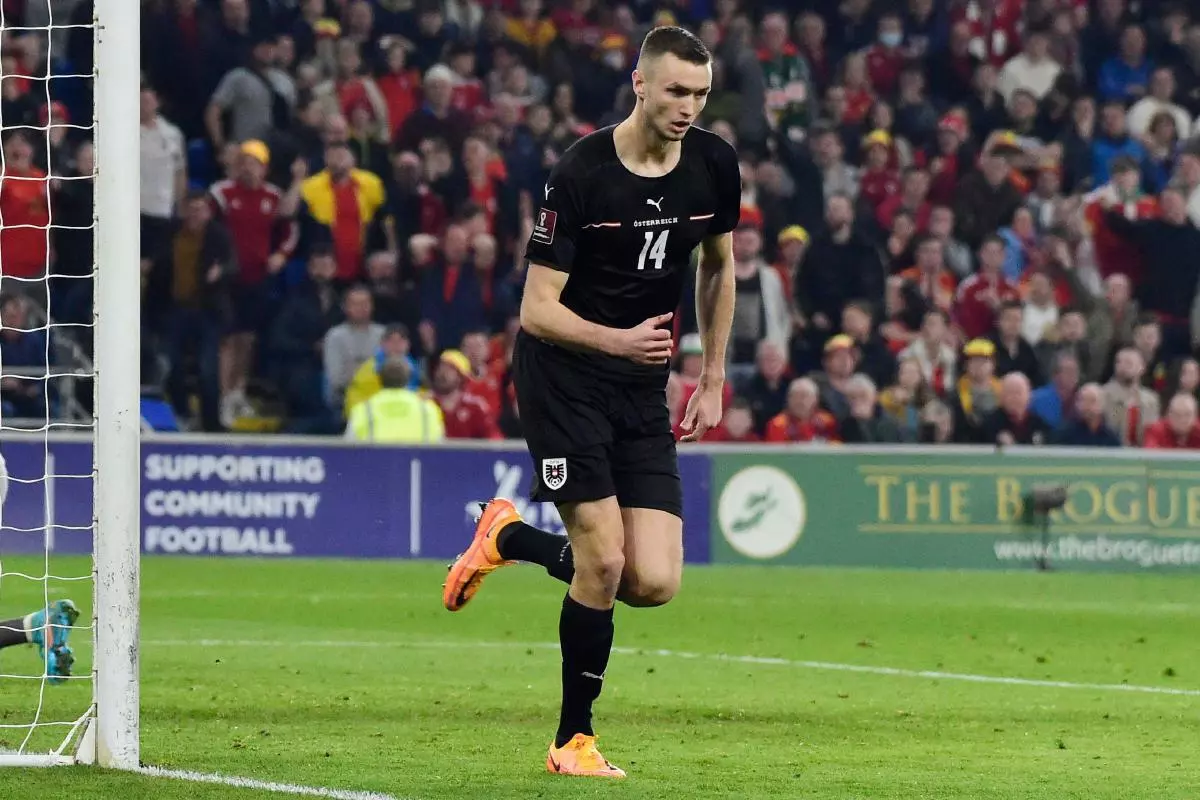 Sasa Kalajdzic playing for Austria