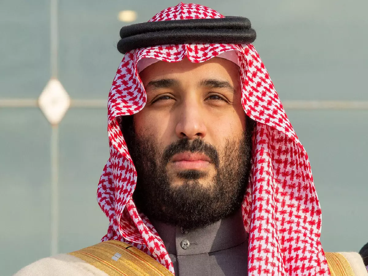 Saudi Crown Prince Mohammed bin Salman (also known as MBS) attends a graduation ceremony for Saudi airforce officers at King Faisal Airbase in Tabuk, Saudi Arabia.