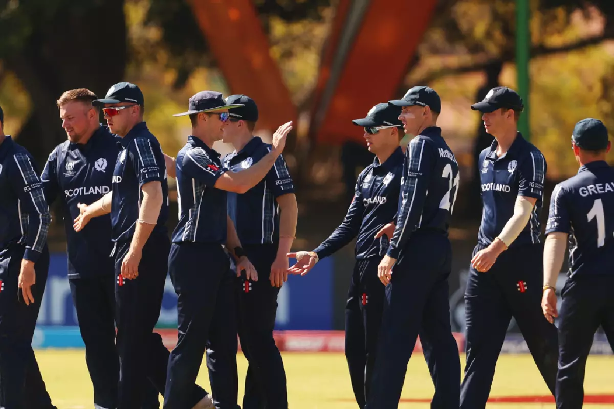 Scotland ODI wicket celebration