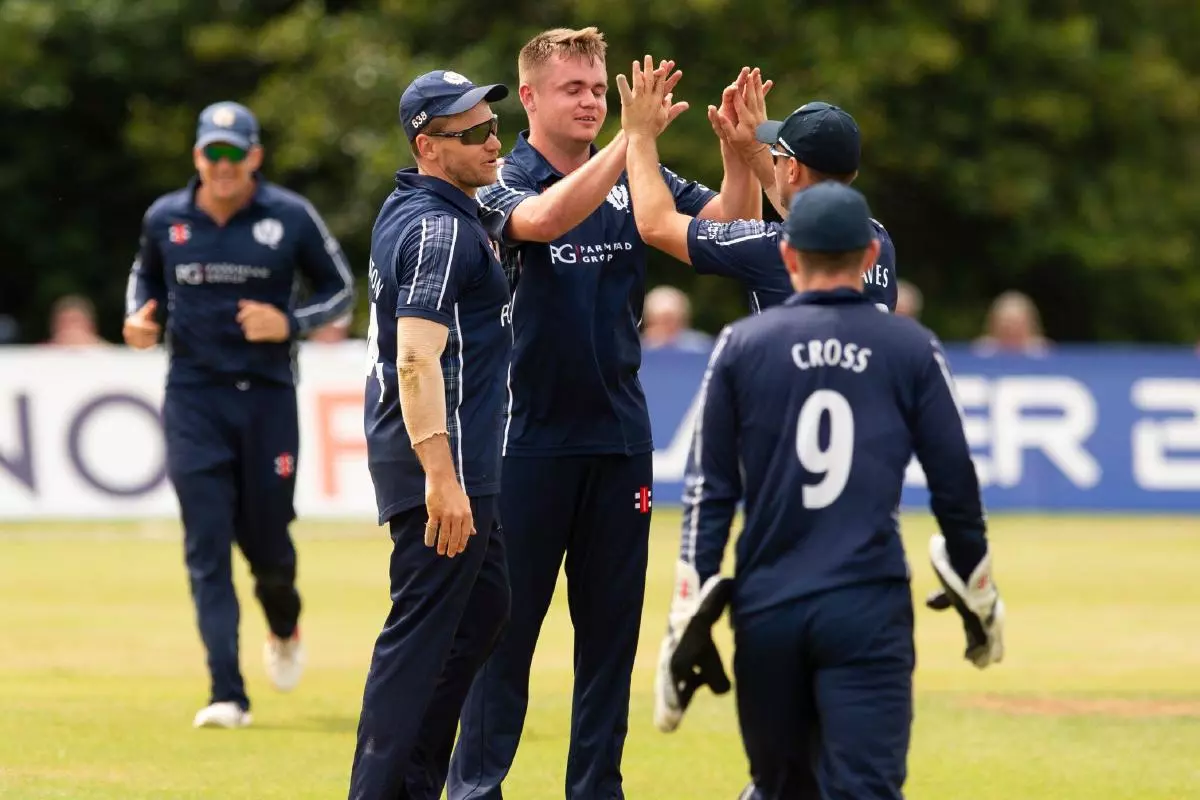Scotland take on Nepal for the second time in the ICC Div 2 Men's Cricket World Cup League 2 - July 2022