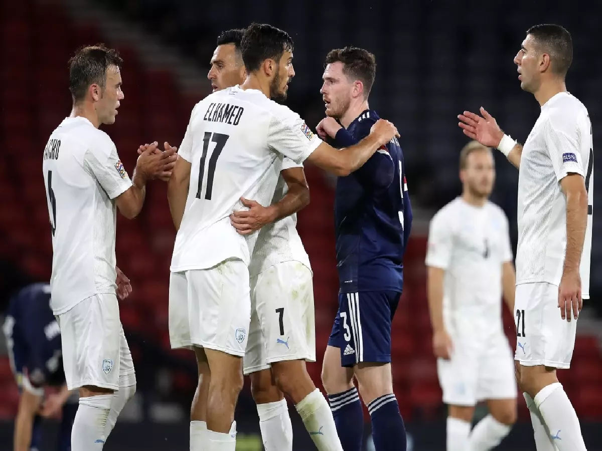 Scotland vs Israel full-time Andy Robertson Sep21