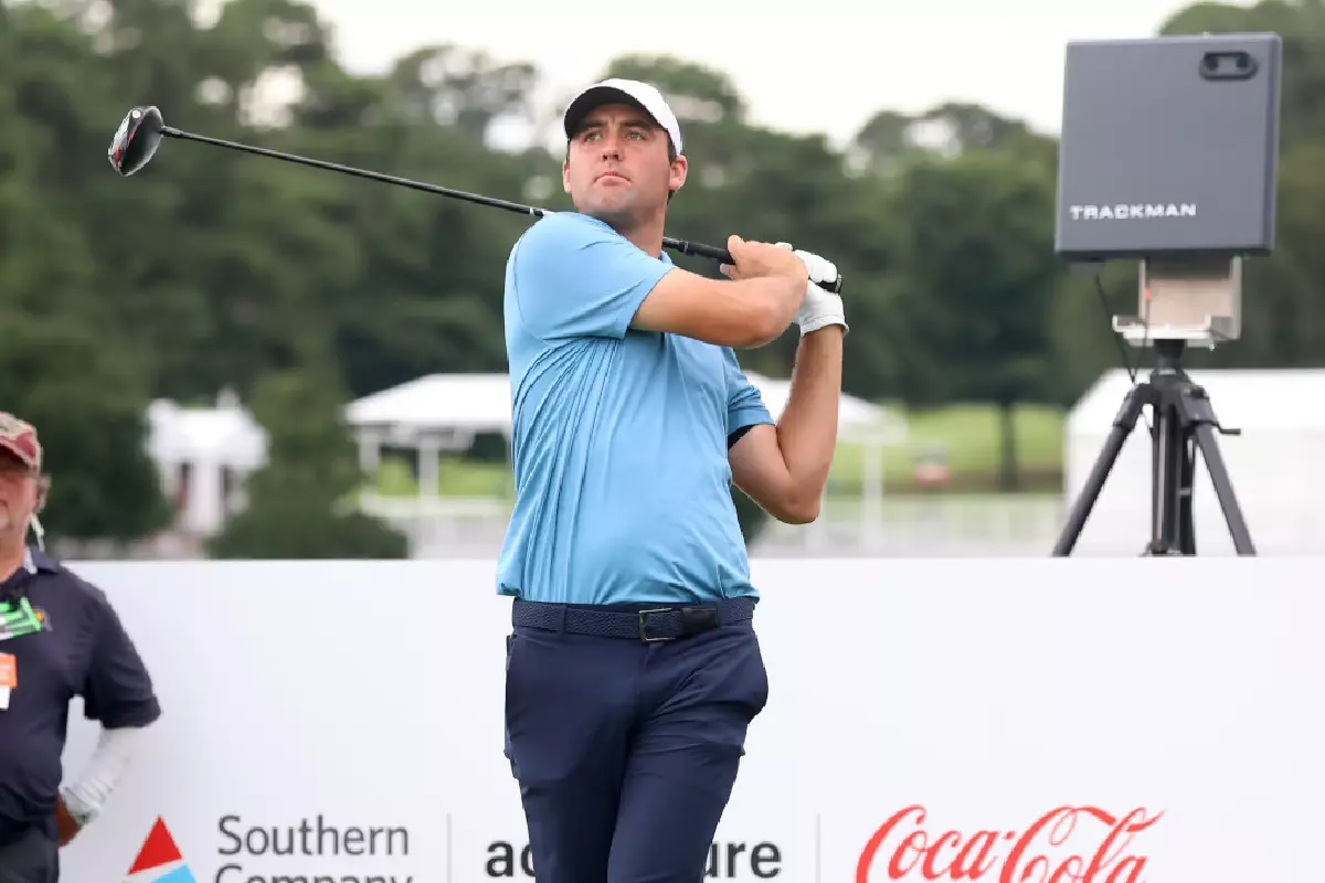 Scottie Scheffler at the TOUR Championship August 2022