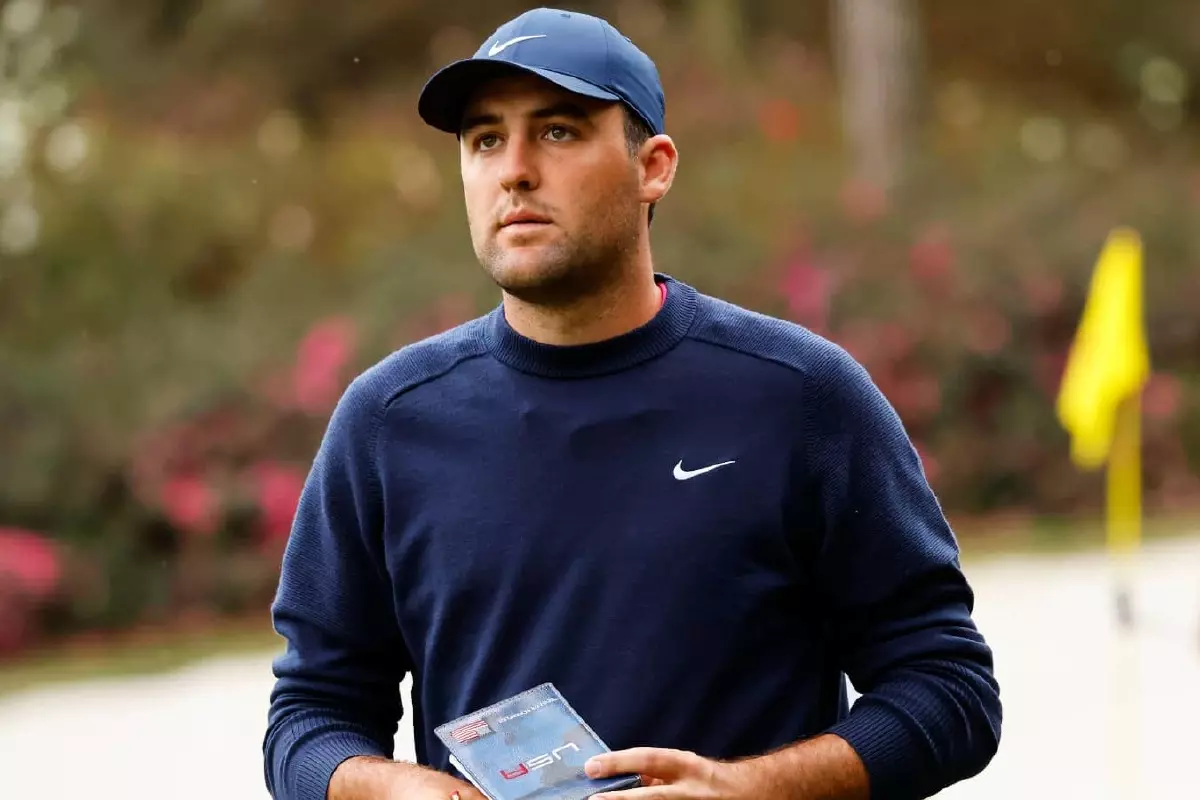Scottie Scheffler at the 2022 Masters